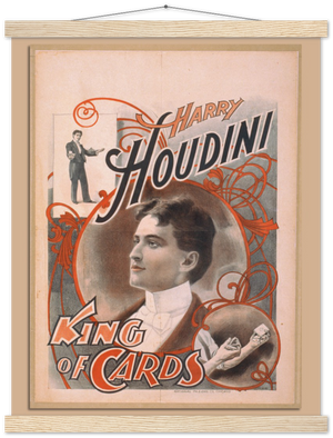 Houdini - King of Cards - Hanging Print